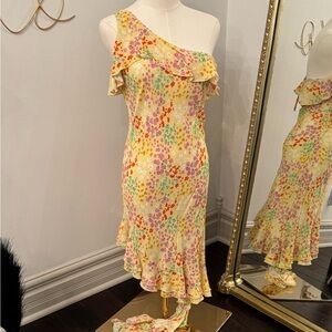 Floral One-Shoulder Dress